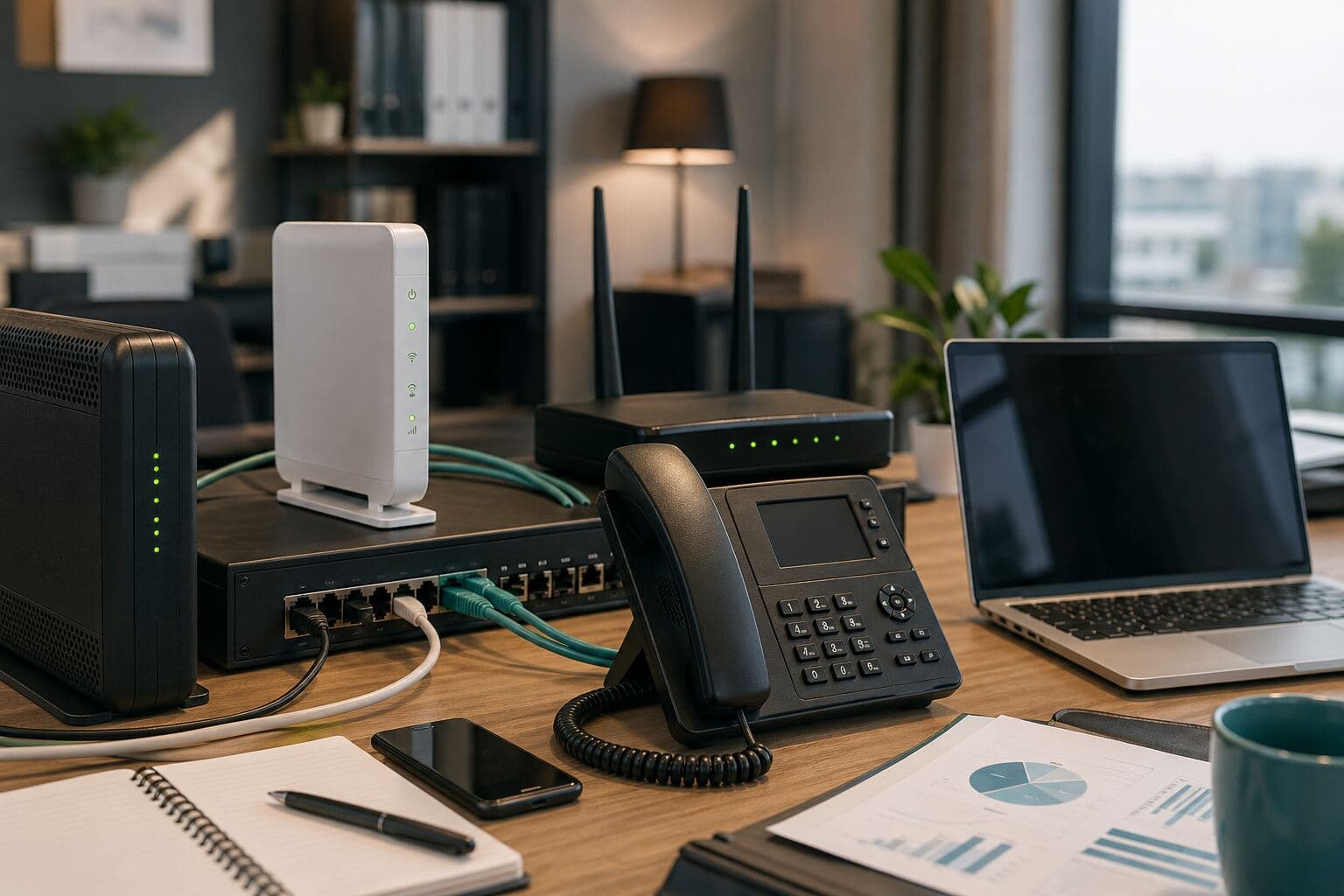 Fibre LTE and 5G business connectivity setup