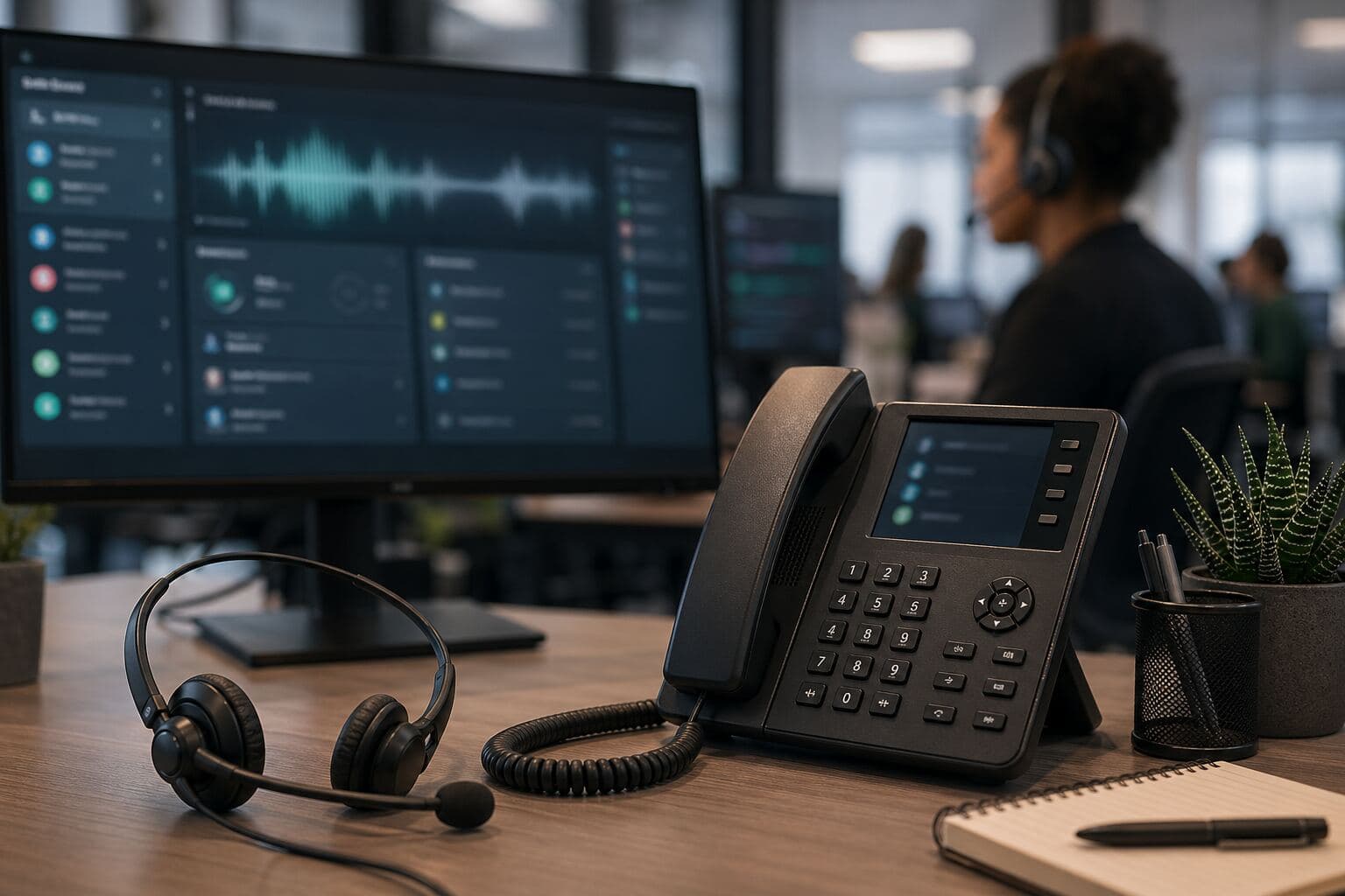 AI voice support and first-line call intake workspace