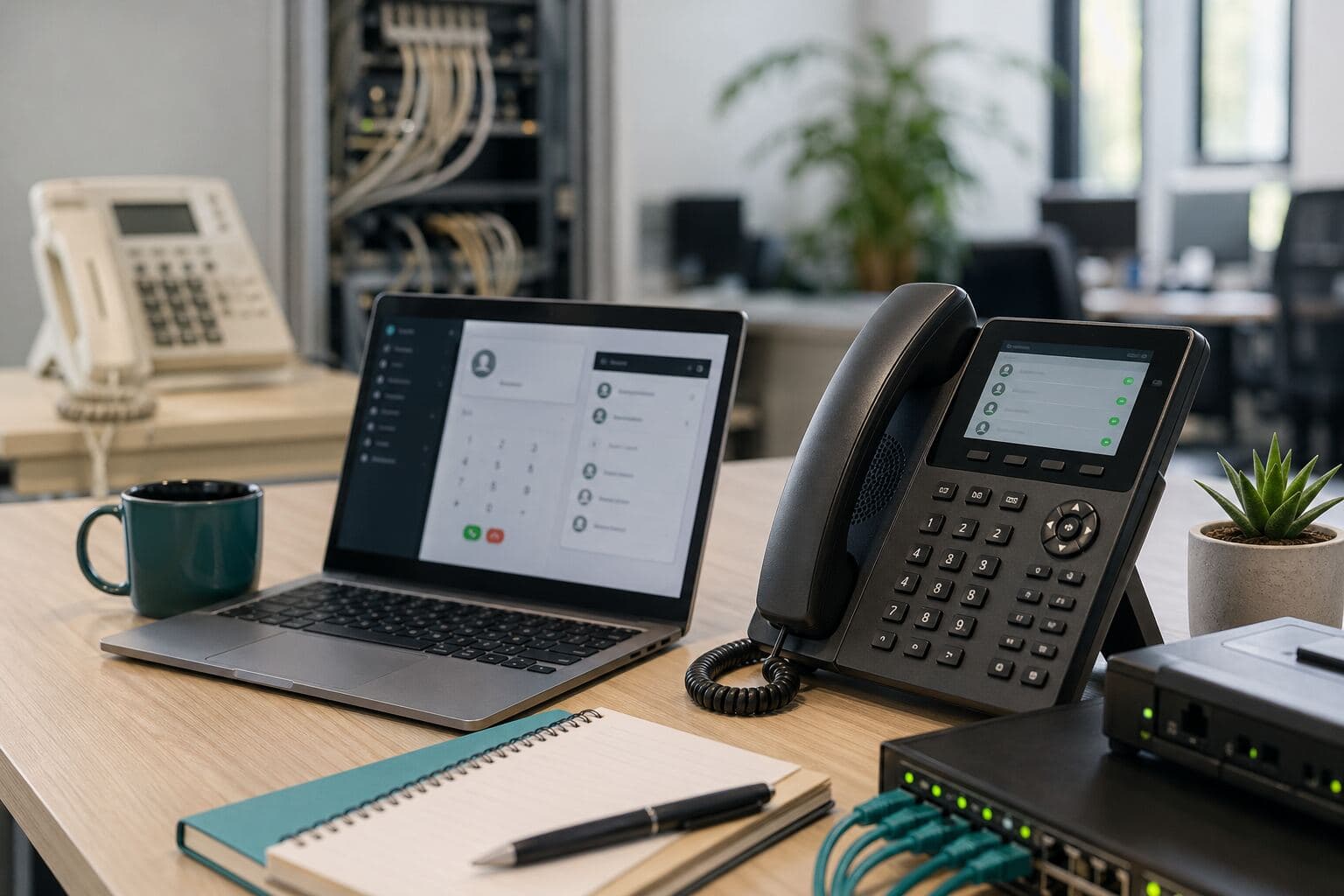 Business migration from legacy phone systems to VoIP